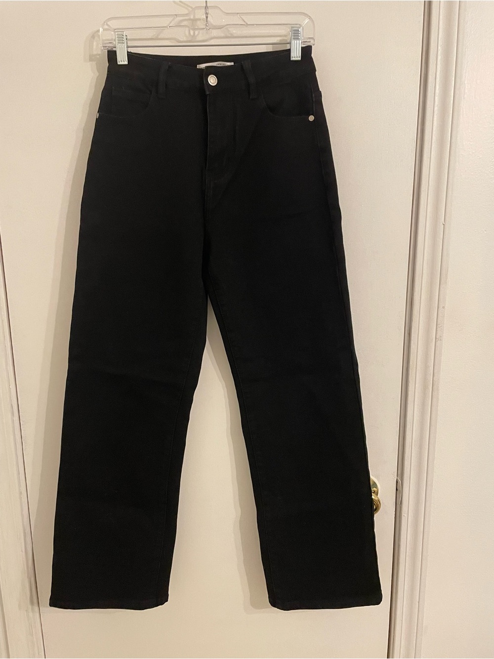 Women's Straight Black Jeans - Classic Straight Leg